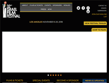 Tablet Screenshot of israelfilmfestival.com